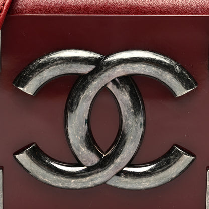Chanel Lambskin Plexiglass Boy Brick Burgundy 8 of 10