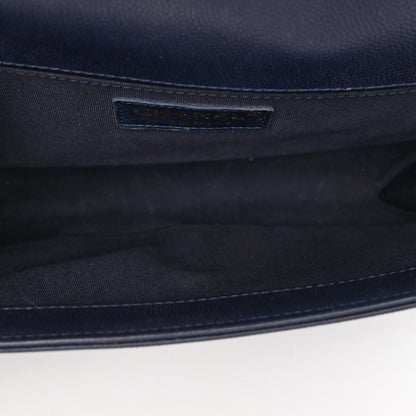 Chanel Caviar Quilted Medium Boy Flap Navy 5 of 10