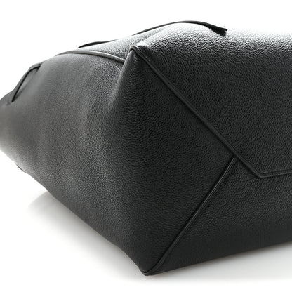 Celine Soft Grained Calfskin Small Belt Cabas Phantom Black 9 of 10