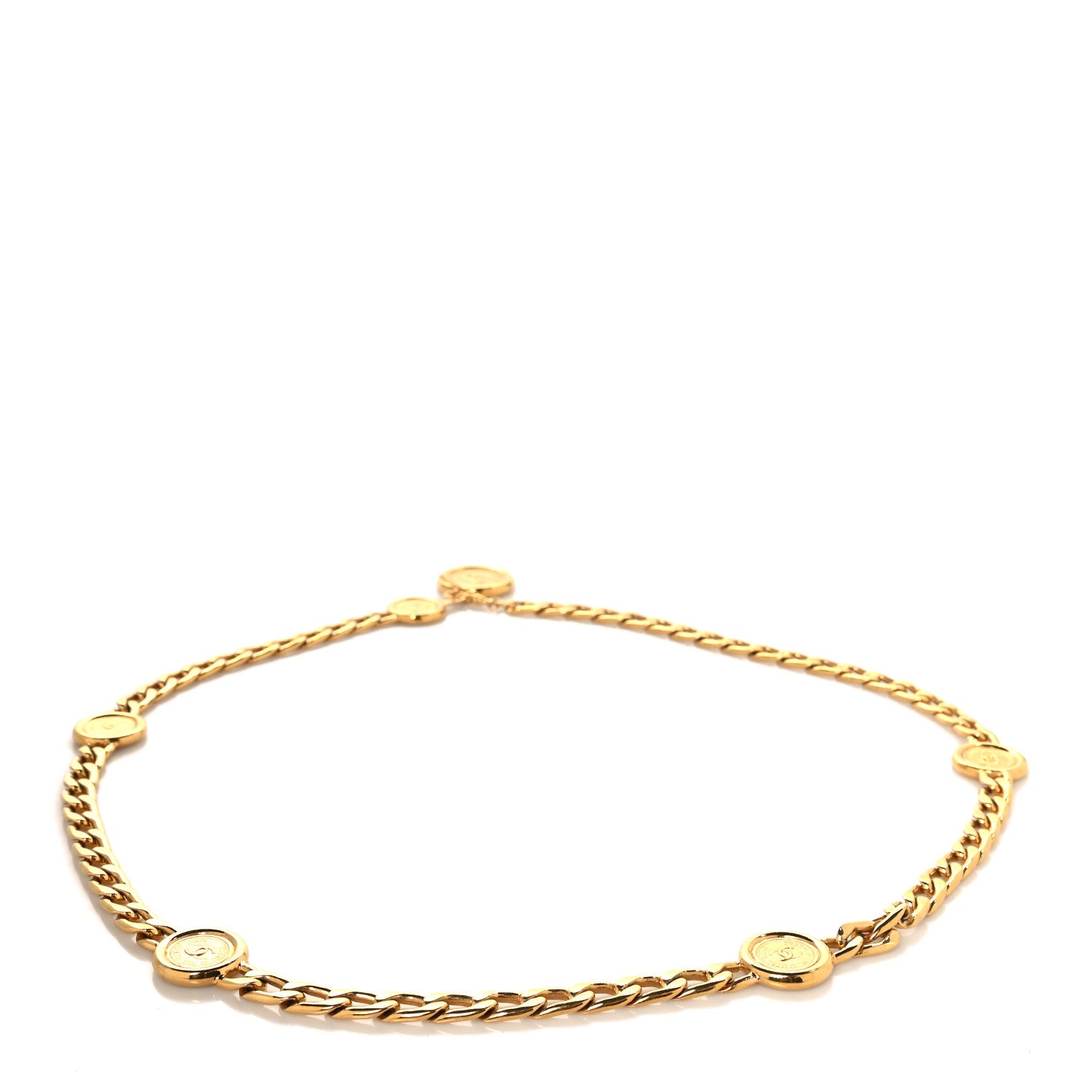 Chanel CC Medallion Chain Belt Gold 2 of 3