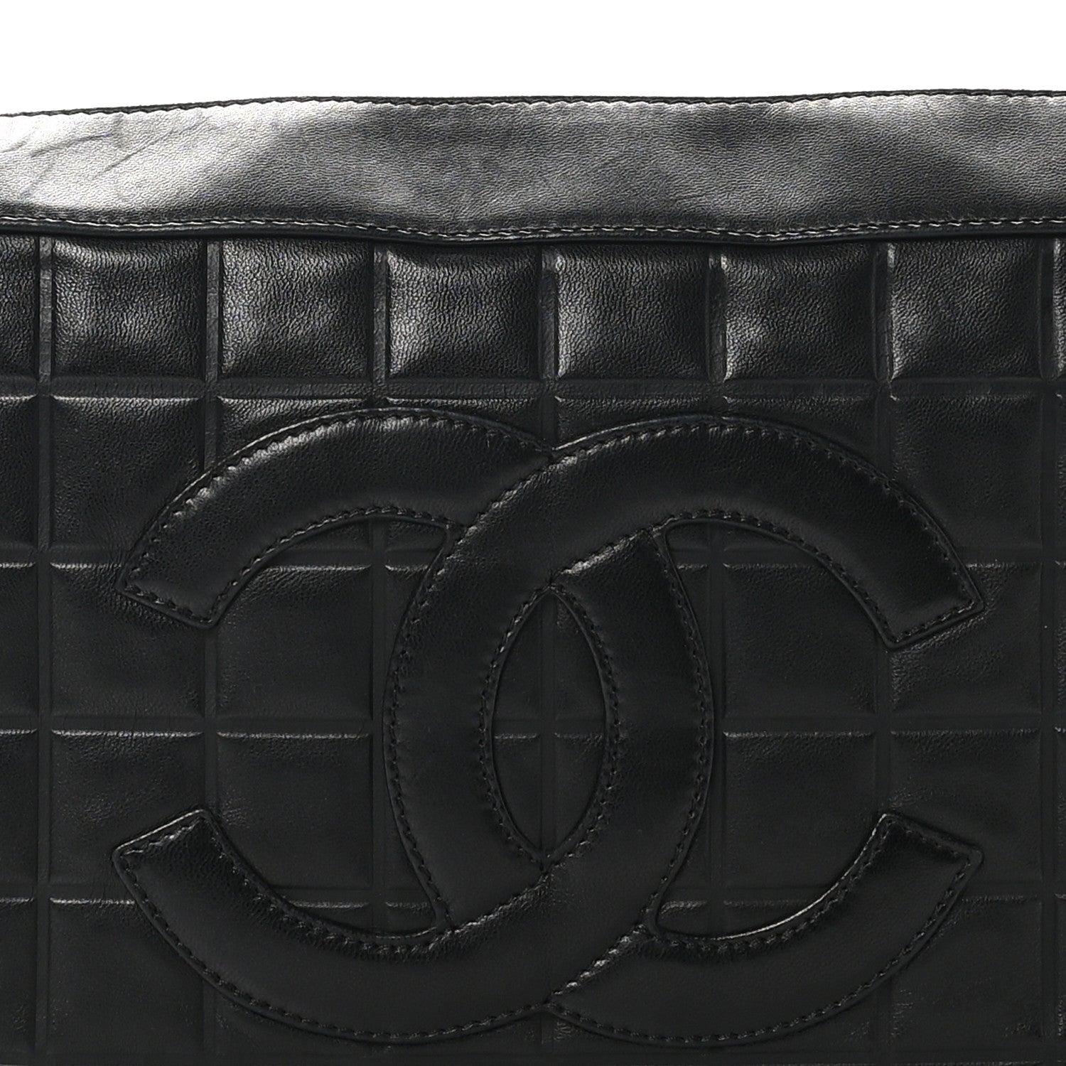 Chanel Lambskin Quilted Medium Chocolate Bar Shoulder Bag Black 8 of 10