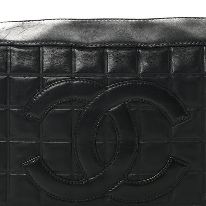 Chanel Lambskin Quilted Medium Chocolate Bar Shoulder Bag Black 8 of 10