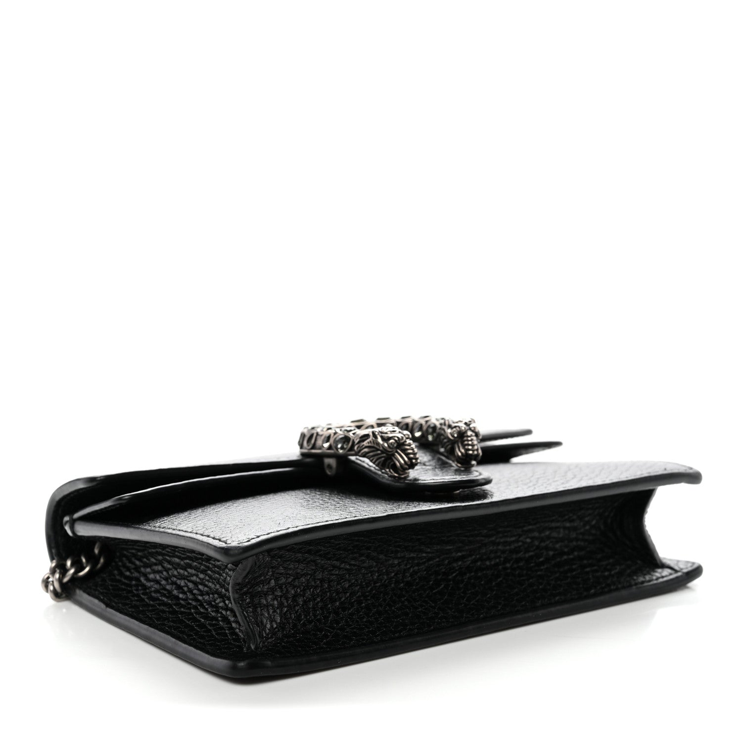 Gucci Calfskin Super Mini Dionysus Shoulder Bag Black 4 of 11