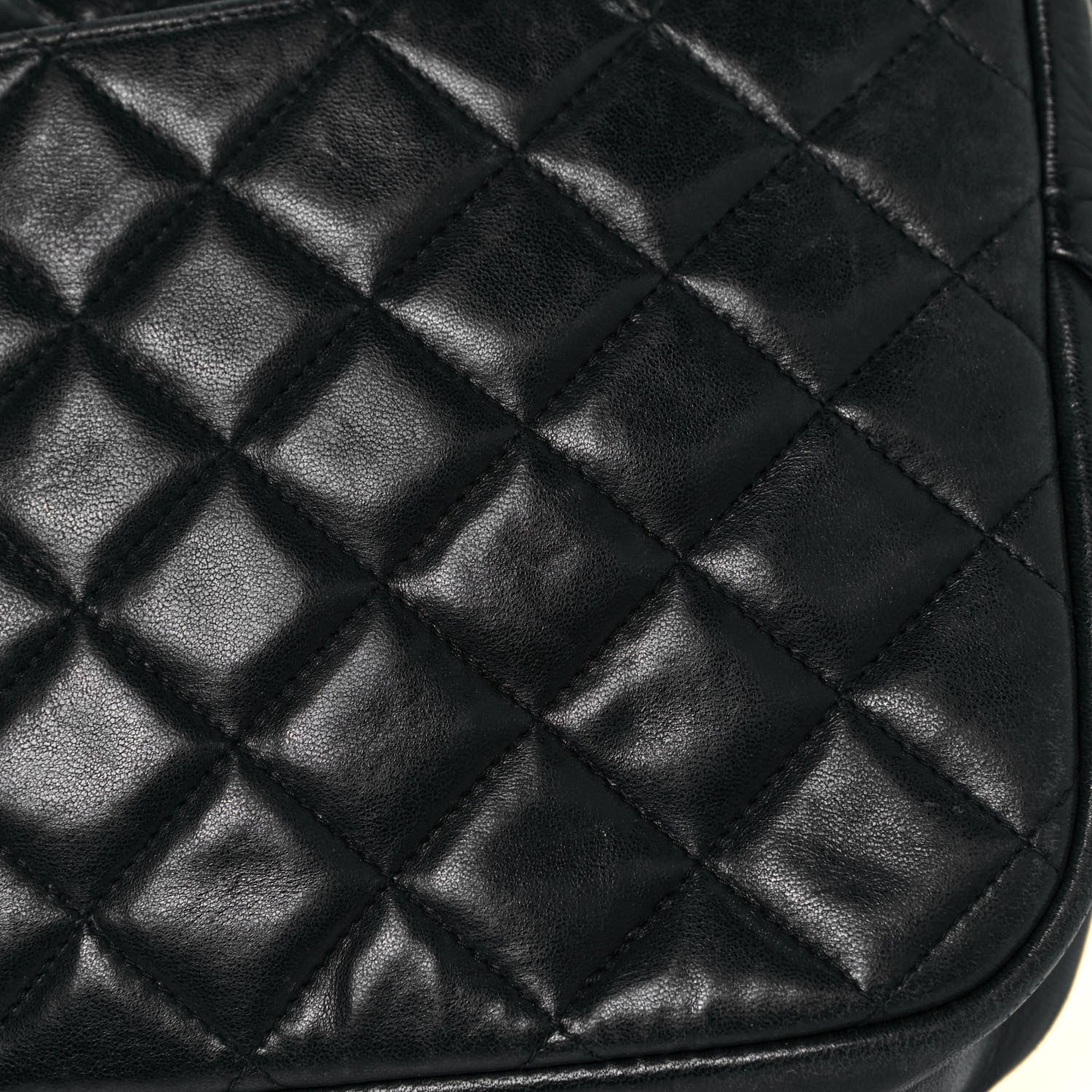 Chanel Lambskin Quilted Shoulder Bag Black 19 of 19