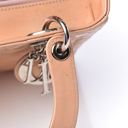 Christian Dior Patent Cannage Medium Lady Dior Beige 10 of 24