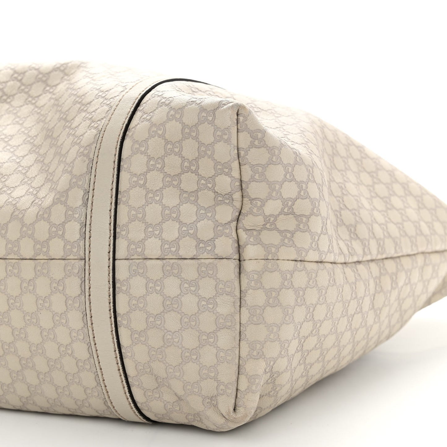 Microguccissima Medium Nice Tote Beige