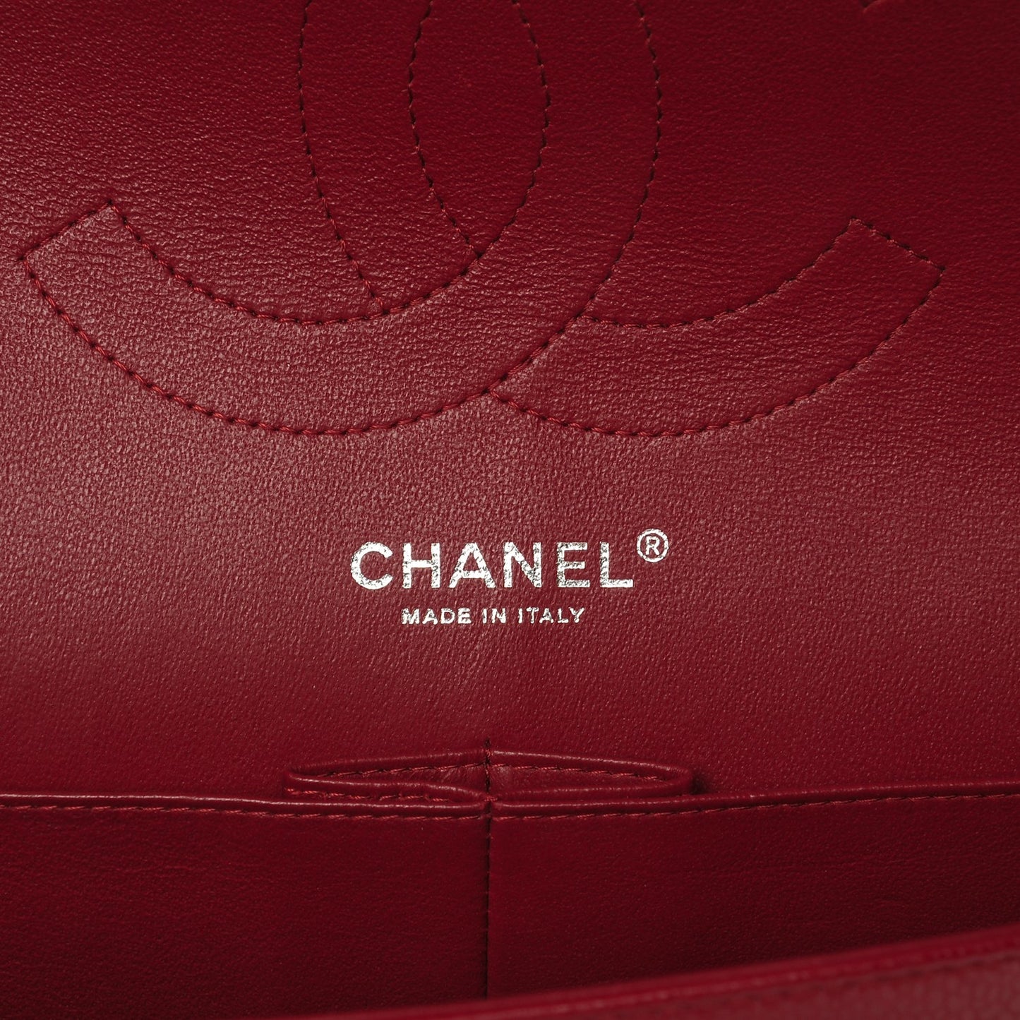Caviar Quilted Jumbo Double Flap Red