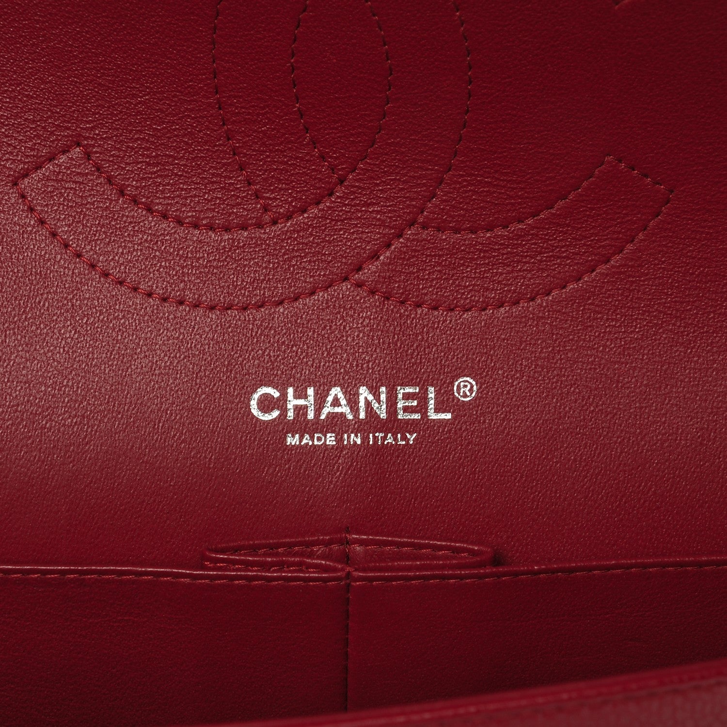 Chanel Caviar Quilted Jumbo Double Flap Red 6 of 8