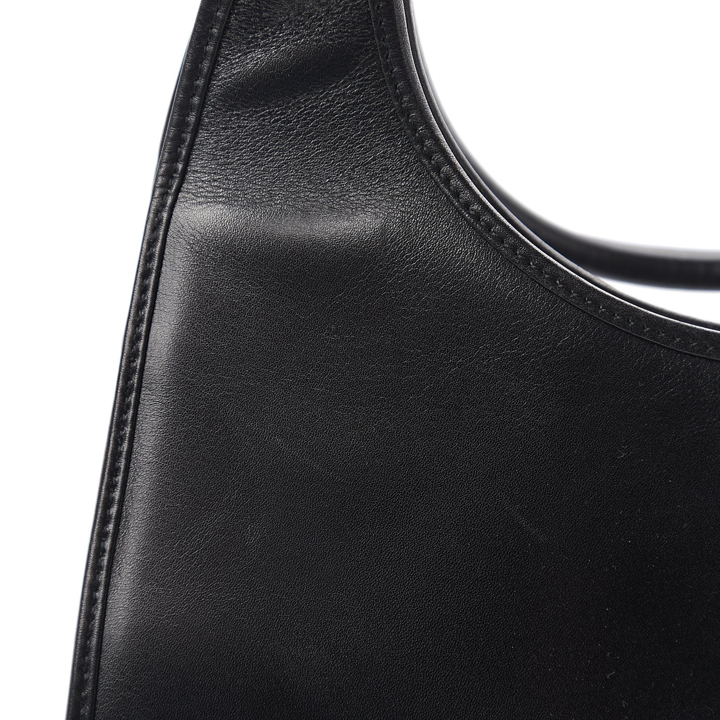Calfskin Bardot Hobo Black
