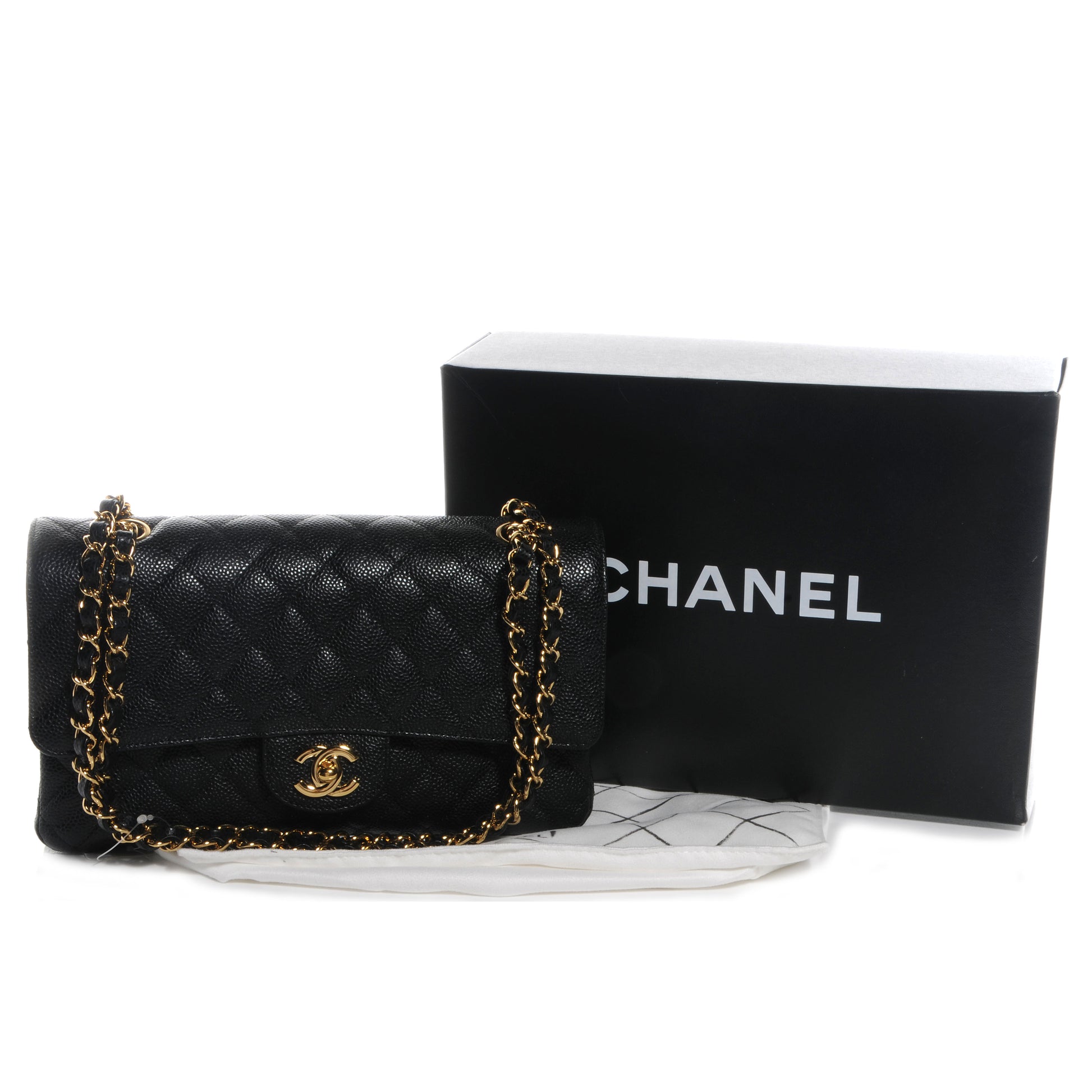 Chanel Caviar Quilted Medium Double Flap Black 5 of 9