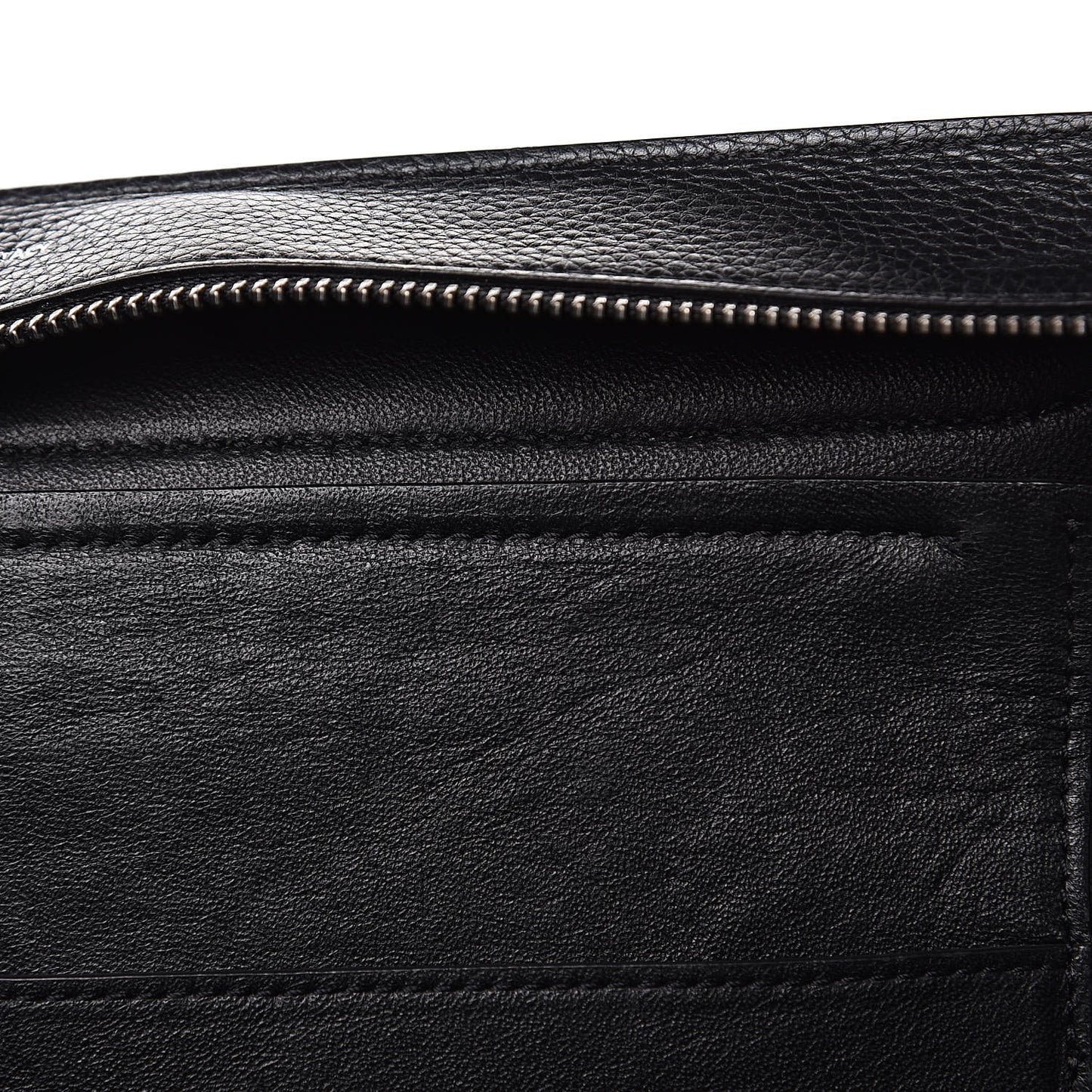 Drummed Calfskin Suede Large Trapeze Black