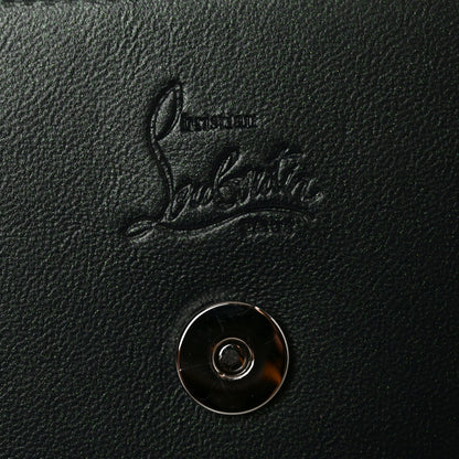 Christian Louboutin Calfskin Spikes Loubinthesky Paloma Clutch Zaffiro Zaffiro 5 of 9