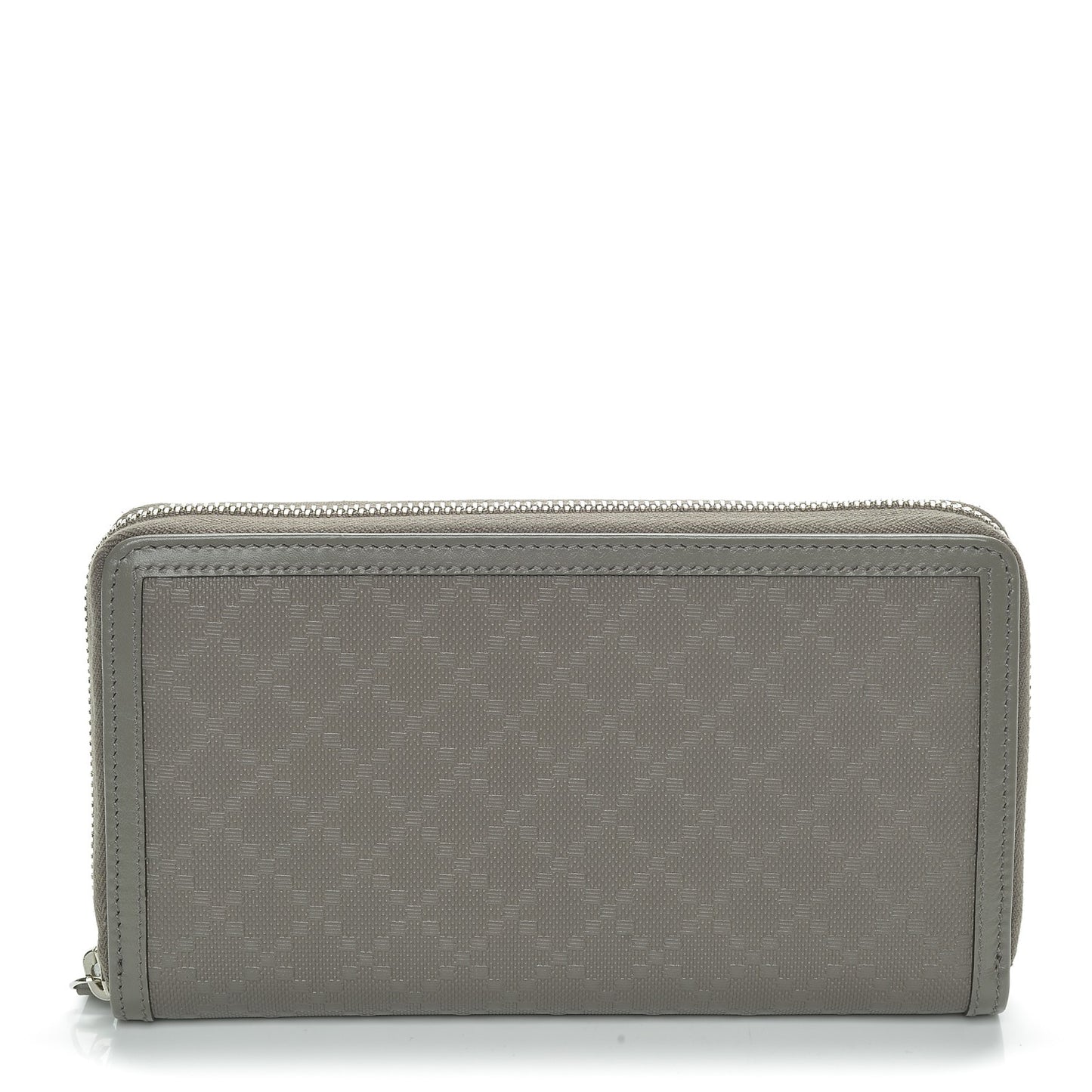 Calfskin Diamante Zip Around Wallet Loess
