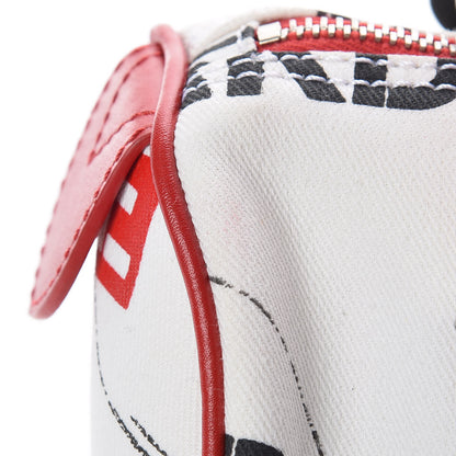 Christian Dior Canvas Hardcore Pierced Boston Black Red White 12 of 15