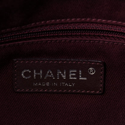 Chanel Crumpled Grained Calfskin Quilted CC Crave Tote Black 6 of 18
