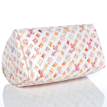 Louis Vuitton Watercolor Aquarelle Speedy 35 White 4 of 7