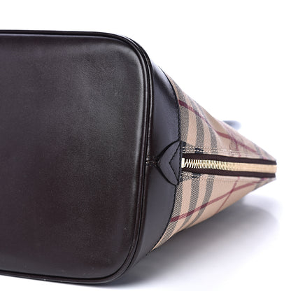 Burberry Haymarket Check Tote Chocolate 8 of 14