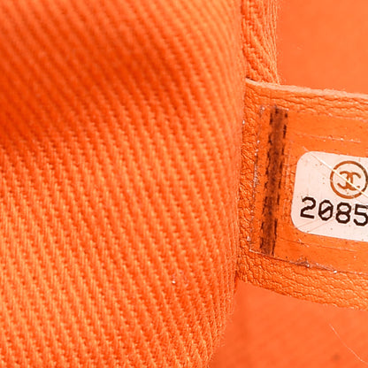 Chanel Canvas Large Deauville Tote Orange 8 of 13