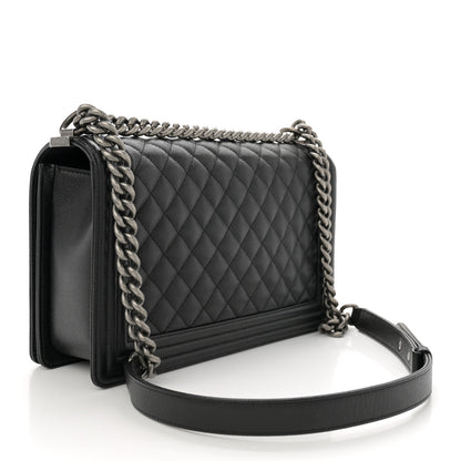 Chanel Caviar Quilted New Medium Boy Flap Black 3 of 10