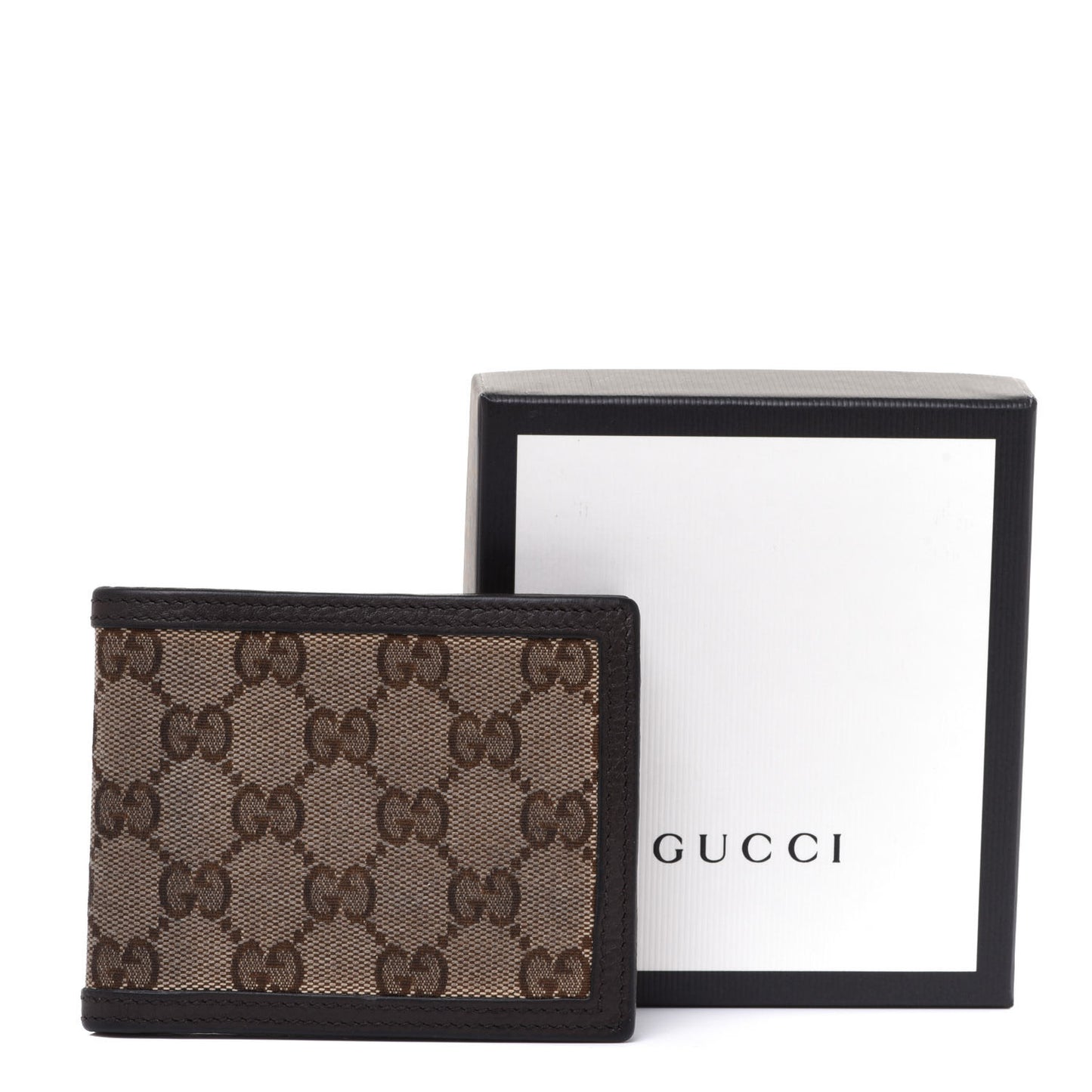 Monogram Bi-Fold Wallet Dark Brown