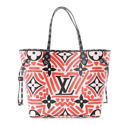 Louis Vuitton Monogram Giant Crafty Neverfull MM Creme Rouge Black 1 of 11