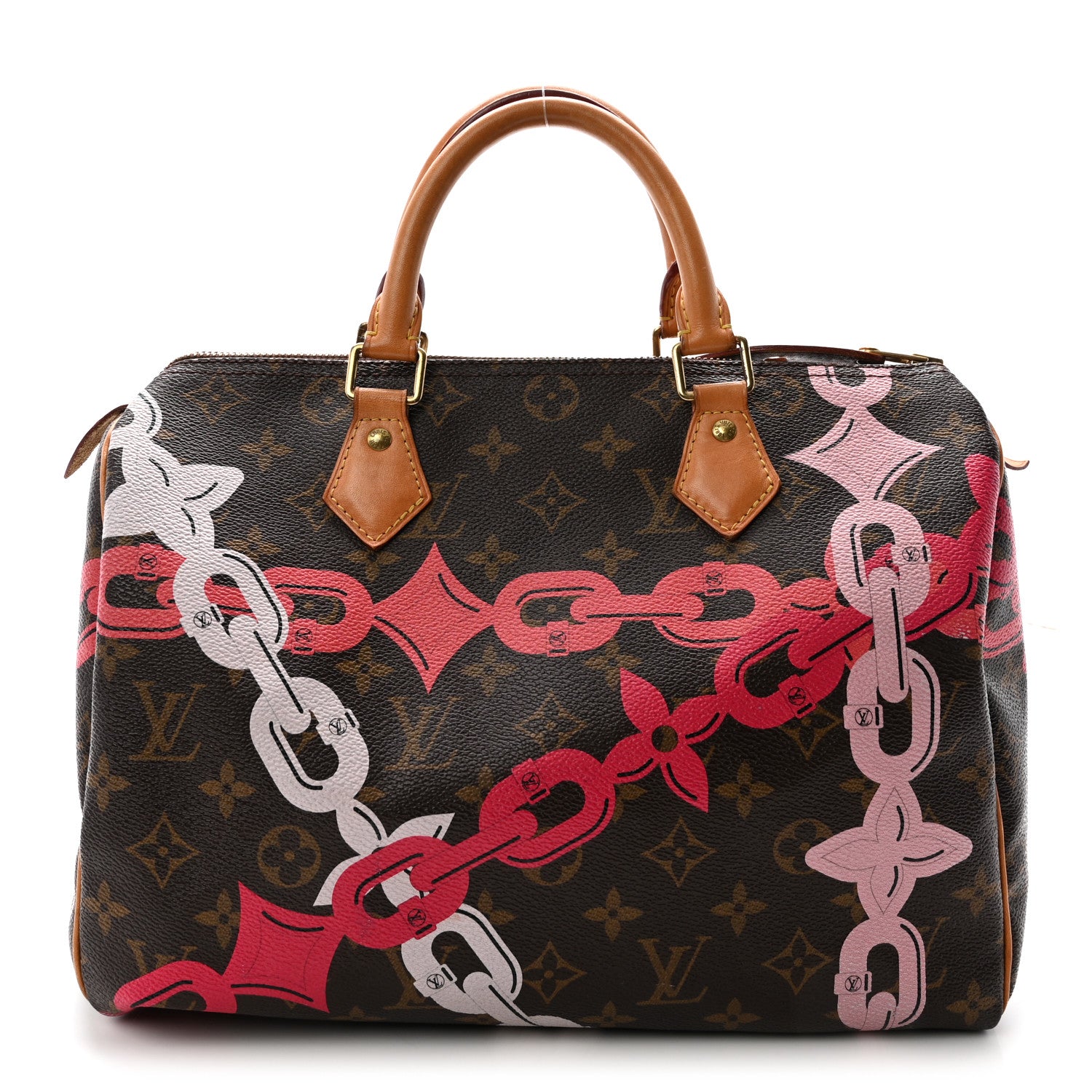 Louis Vuitton Monogram Bay Speedy 30 Rose Ballerine Poppy 1 of 10
