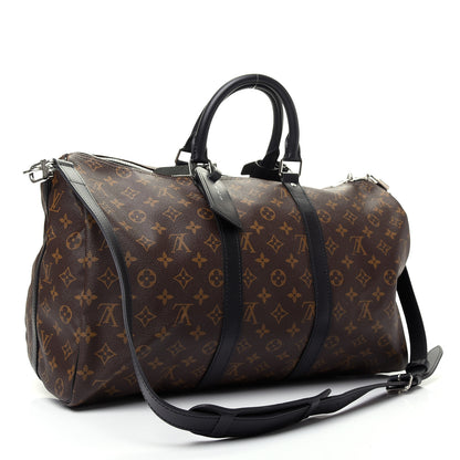 Louis Vuitton Monogram Macassar Keepall Bandouliere 45 2 of 9