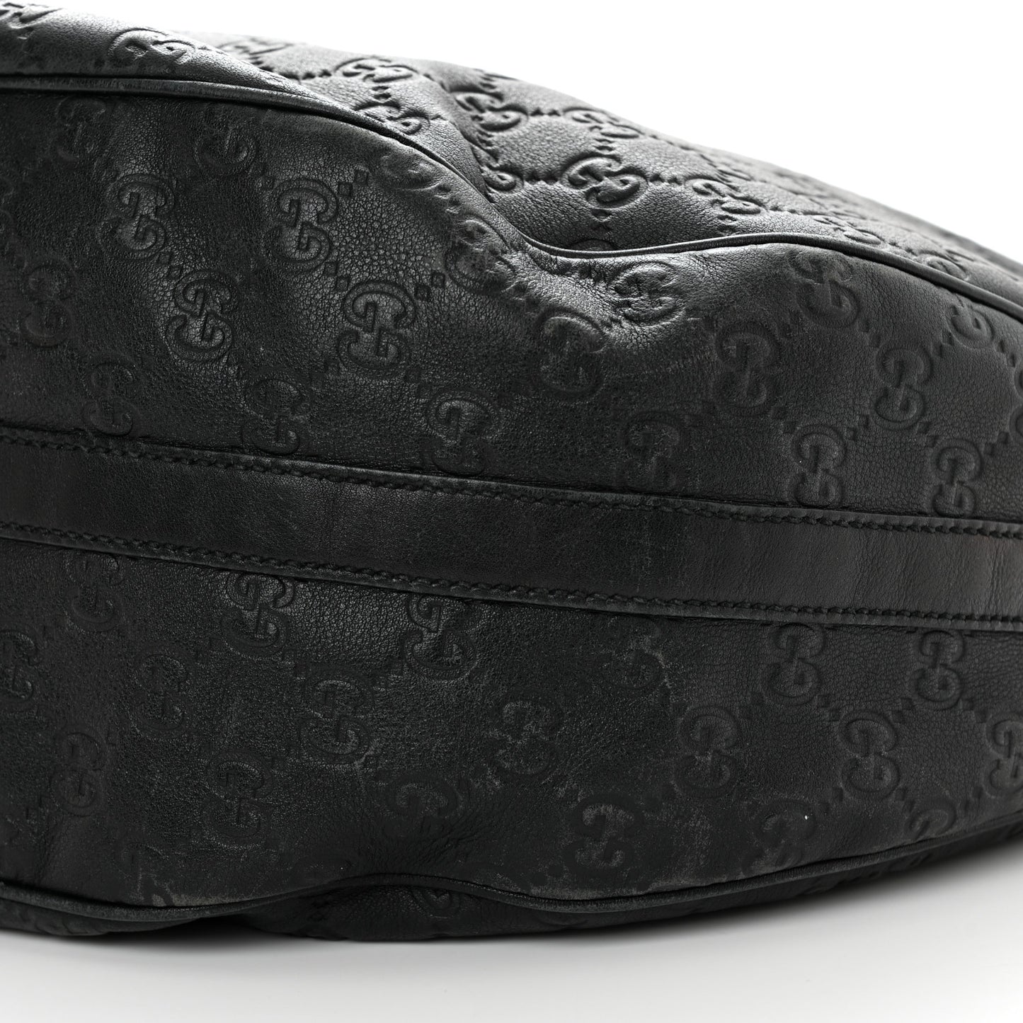 Guccissima Large GG Twins Hobo Black