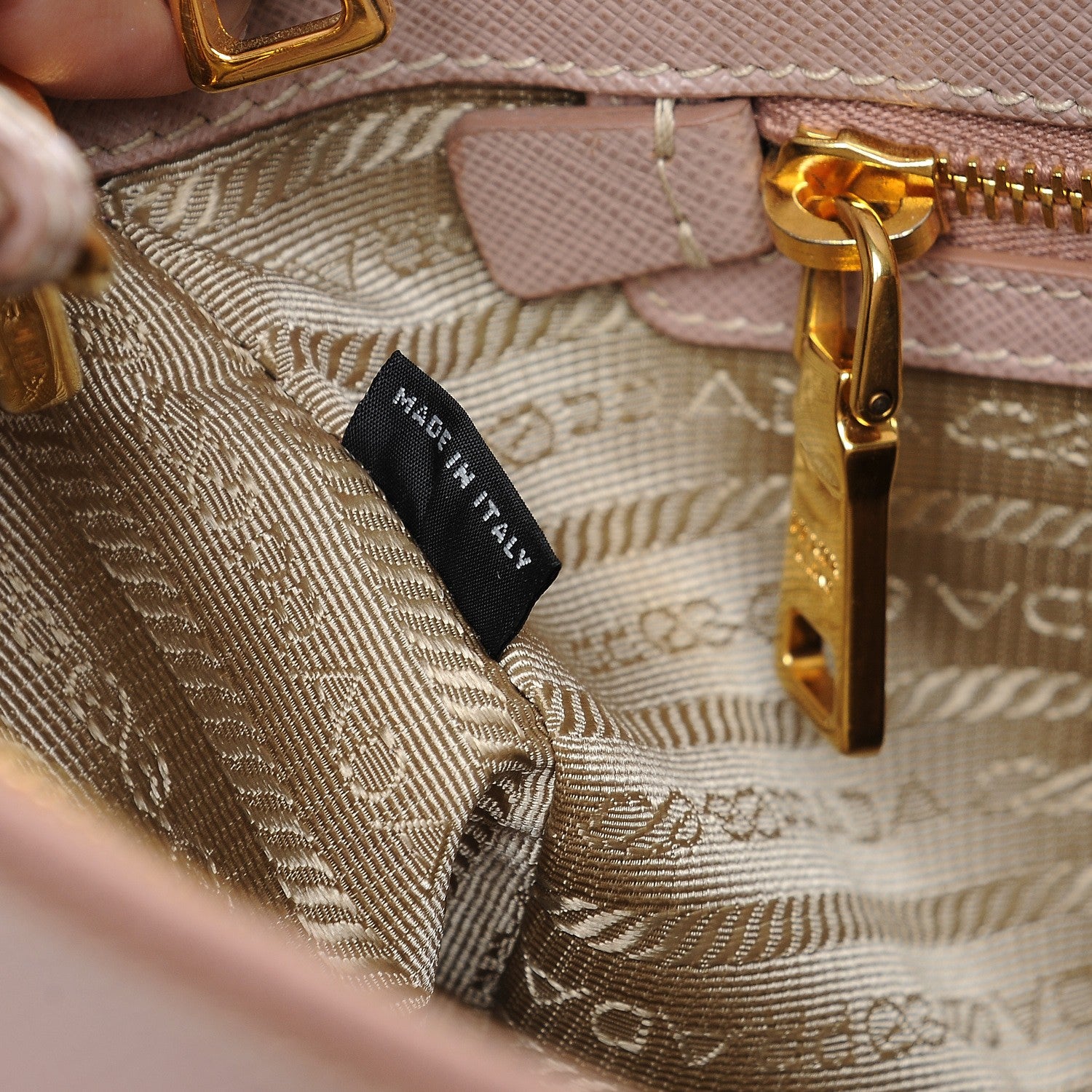 Prada Saffiano Small Galleria Double Zip Tote Cammeo 8 of 9