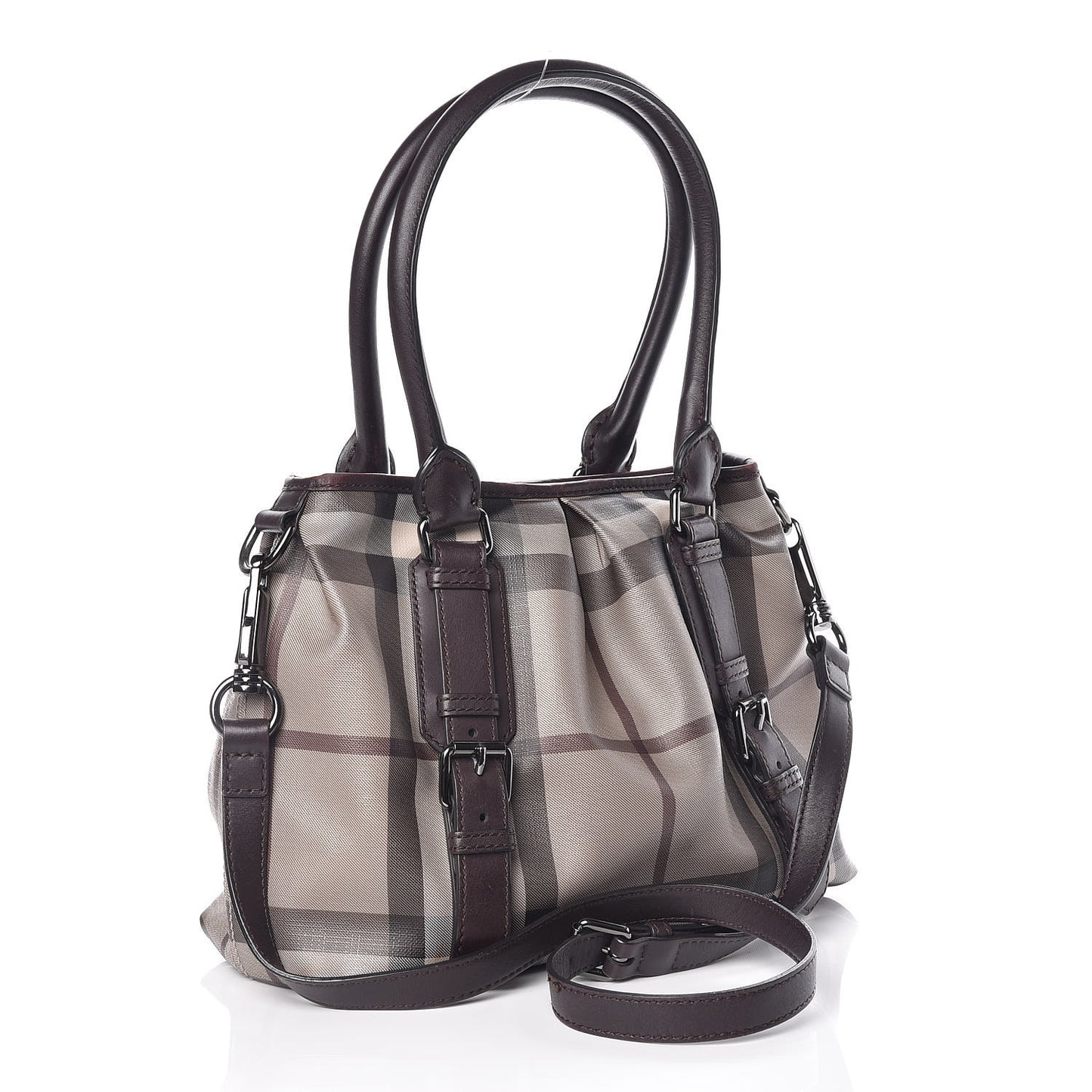 Smoked Check Small Northfield Tote Plum
