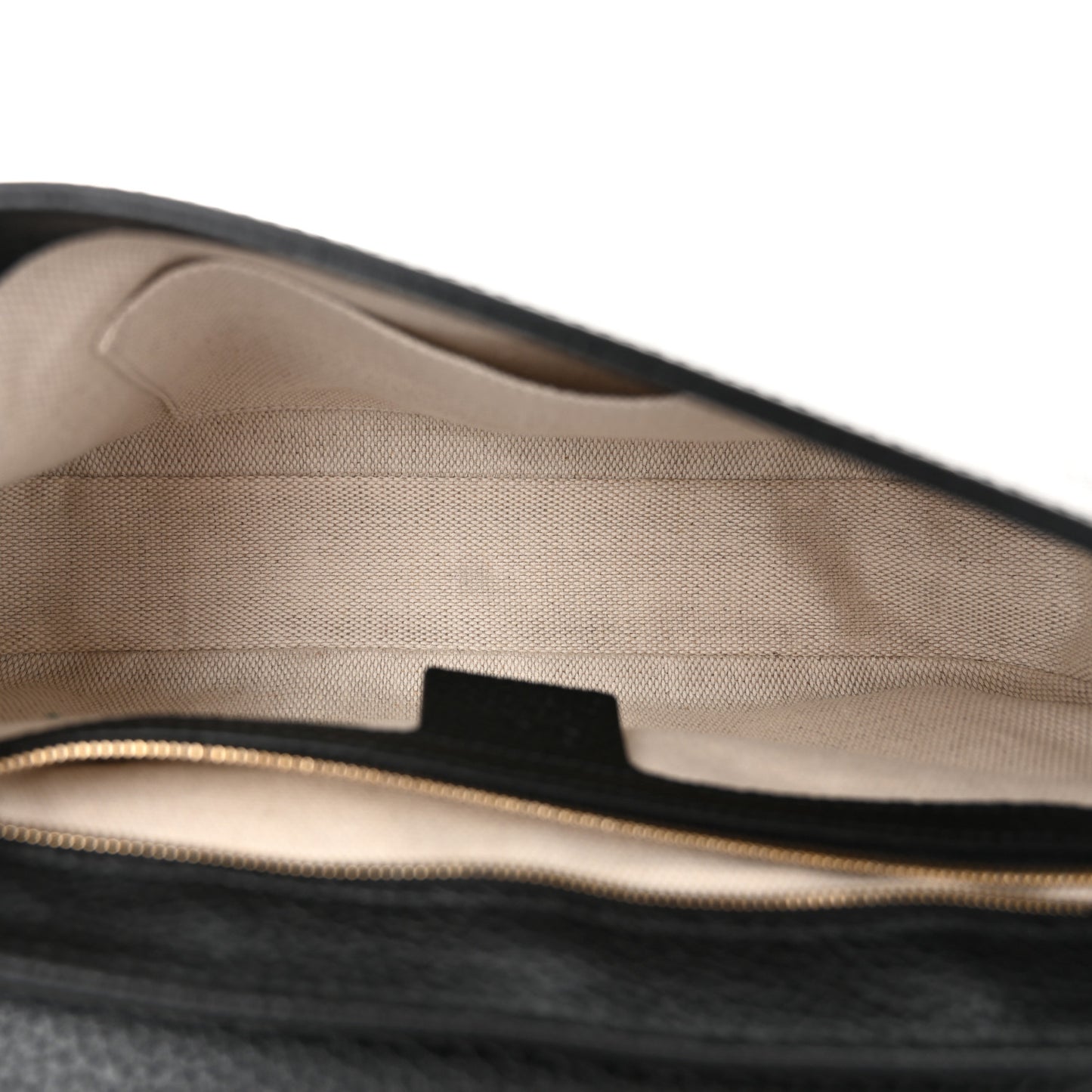 Pebbled Calfskin Medium Soho Flap Crossbody Black