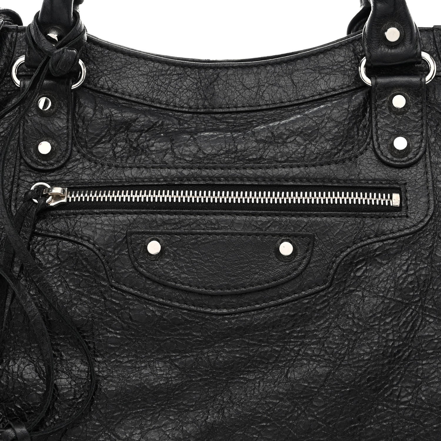 Balenciaga Agneau Classic Silver Hardware Velo Black 9 of 17