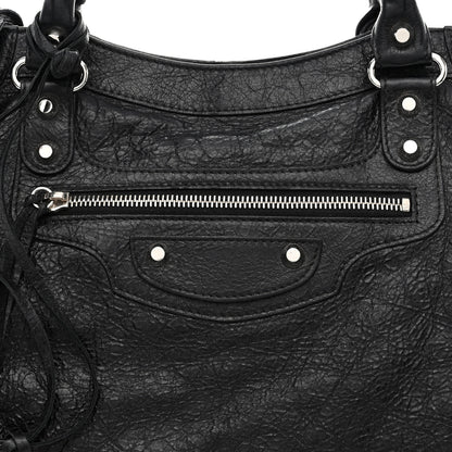 Balenciaga Agneau Classic Silver Hardware Velo Black 9 of 17