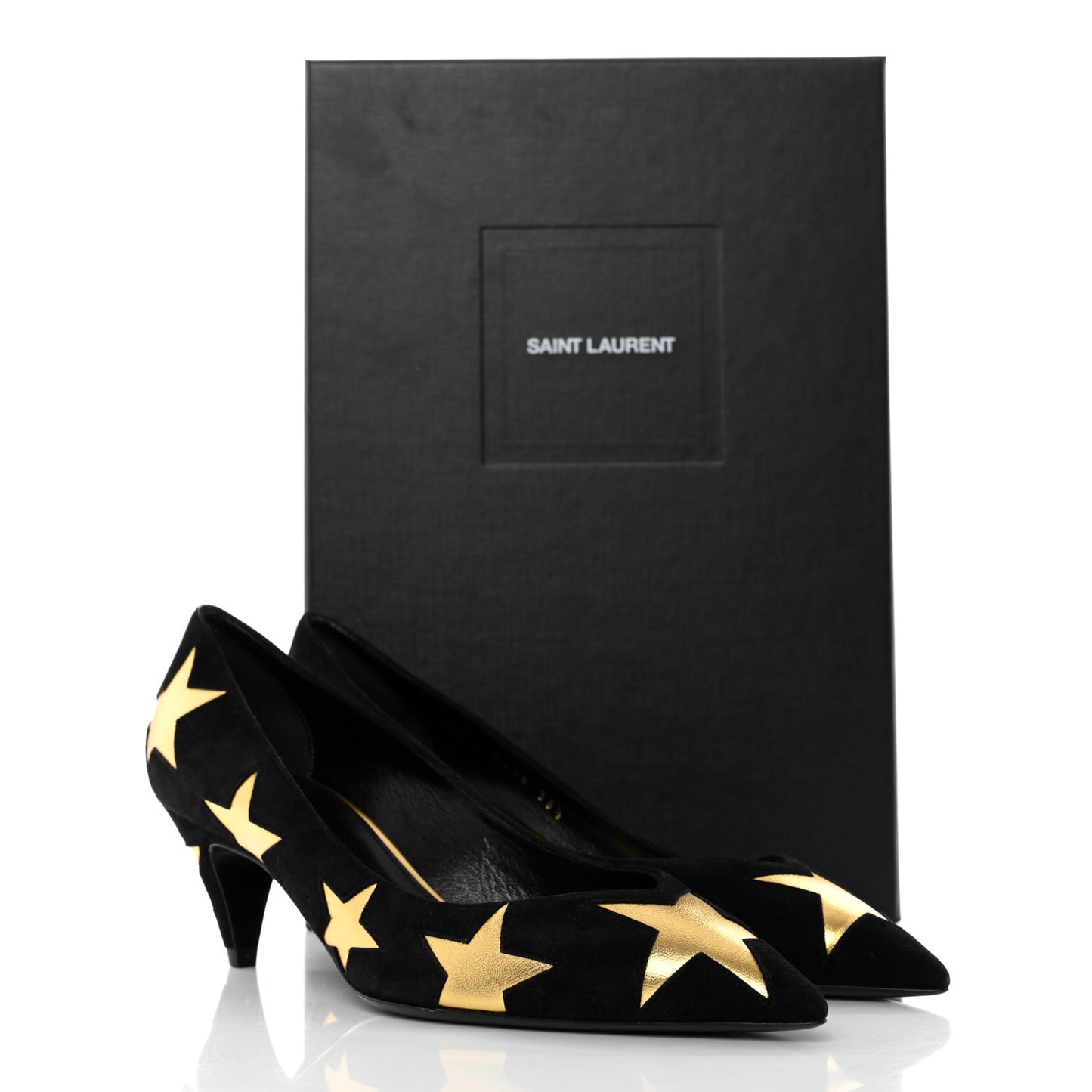 Kid Scamosciato Kiki 55 Star Pumps 36.5 Black Oro