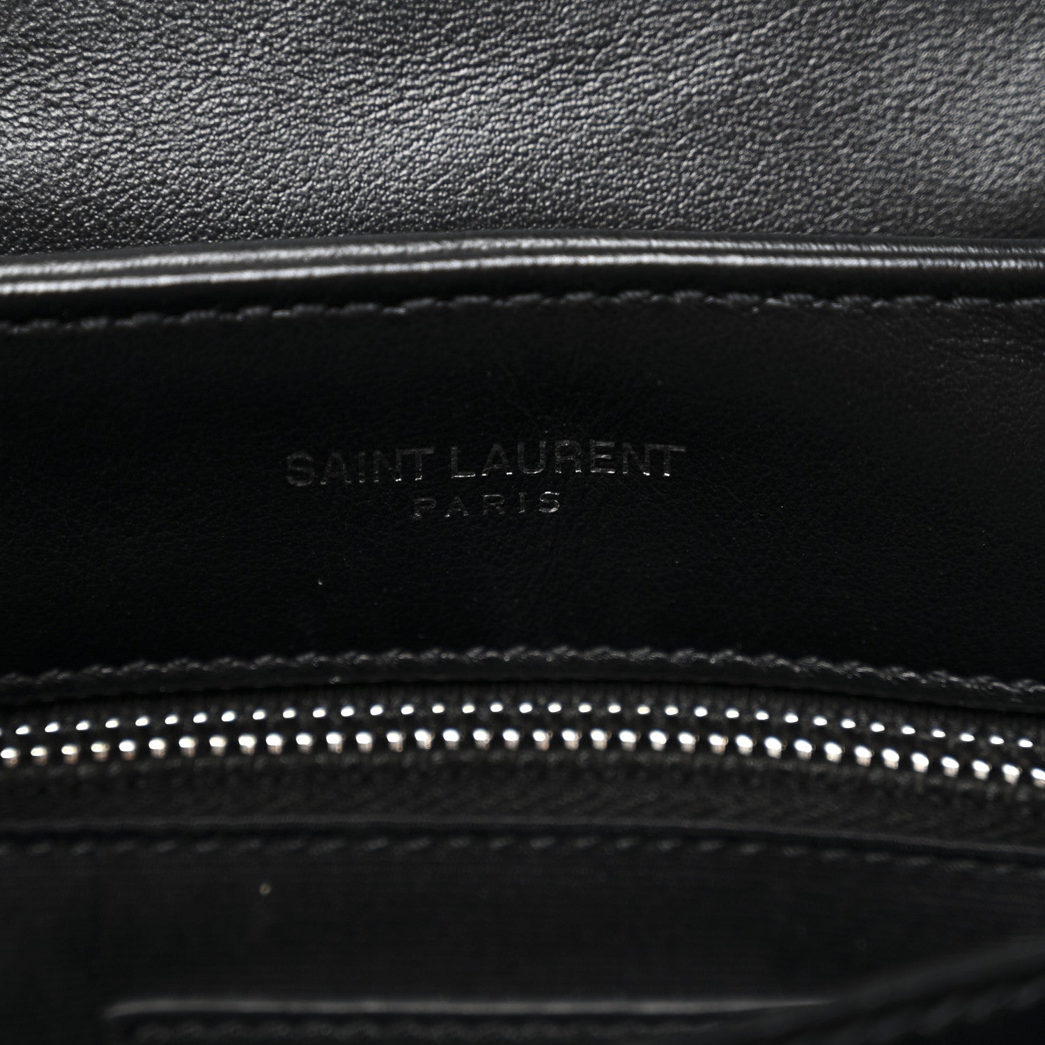 Saint Laurent Calfskin Y Quilted Monogram Toy Loulou Crossbody Bag Black 6 of 12