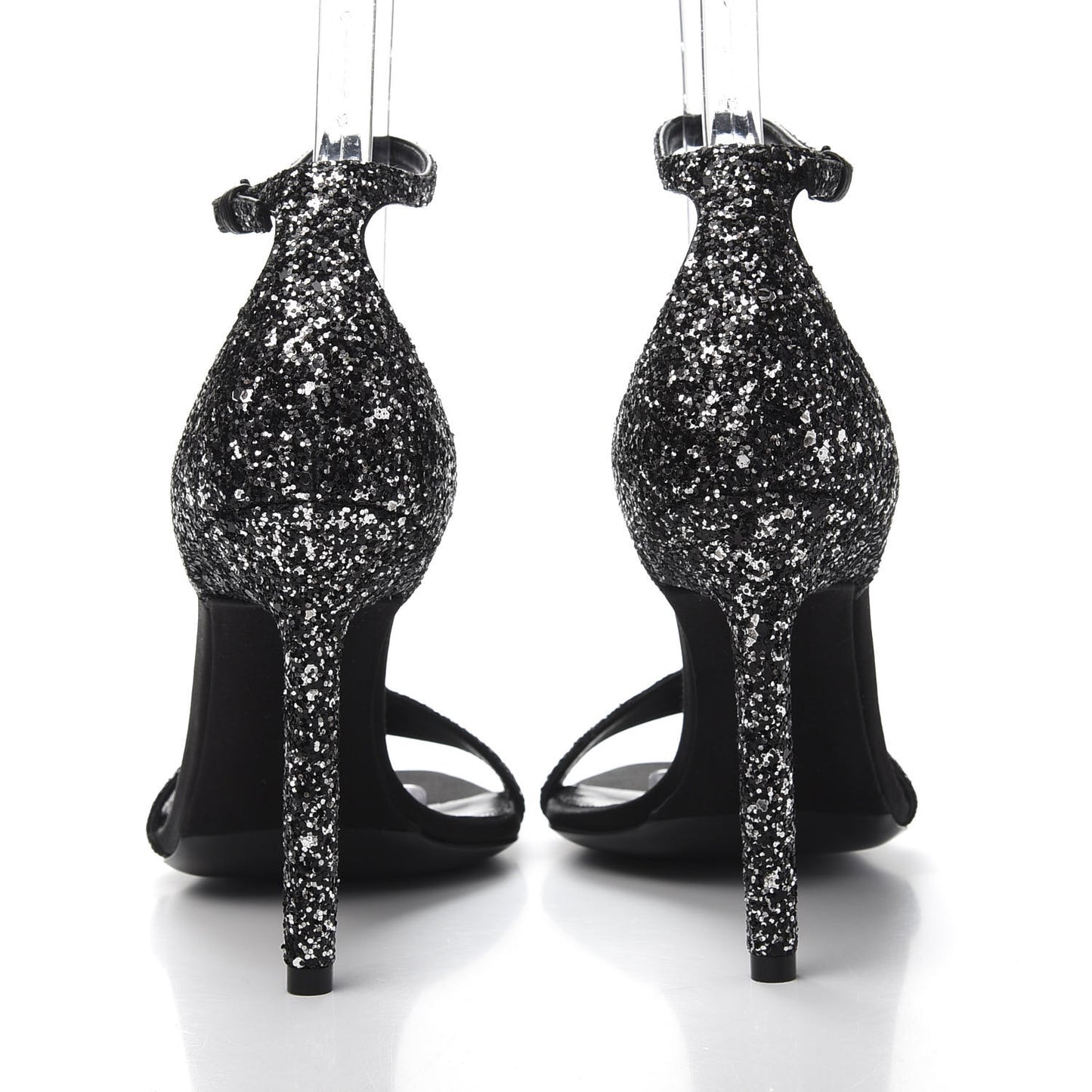 Glitter Black Amber 105 Sandals 36.5 Black