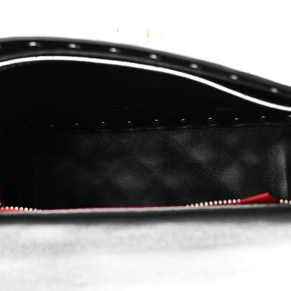 Valentino Garavani Metallic Nappa Medium Rockstud Spike Shoulder Bag Silver 5 of 9