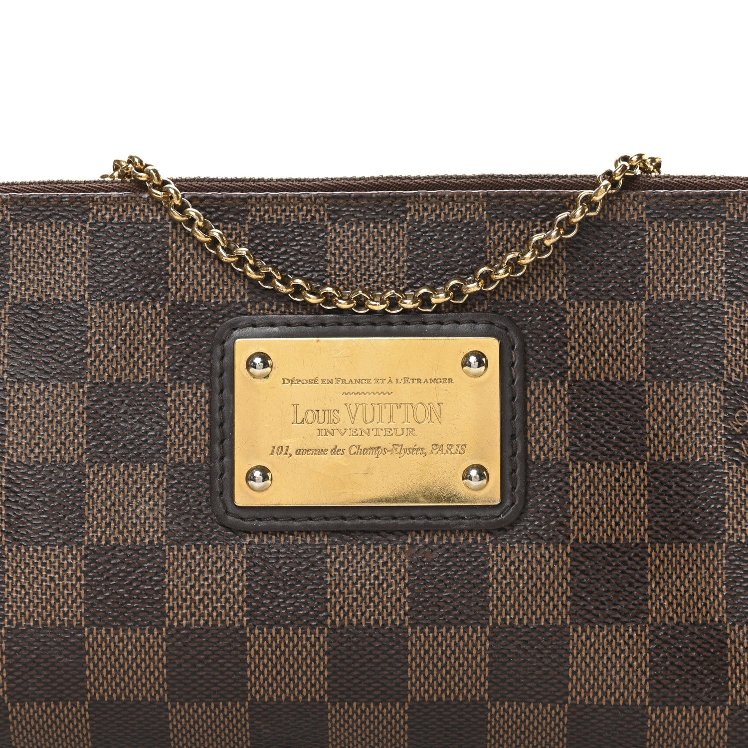 Louis Vuitton Damier Ebene Eva Clutch 8 of 10