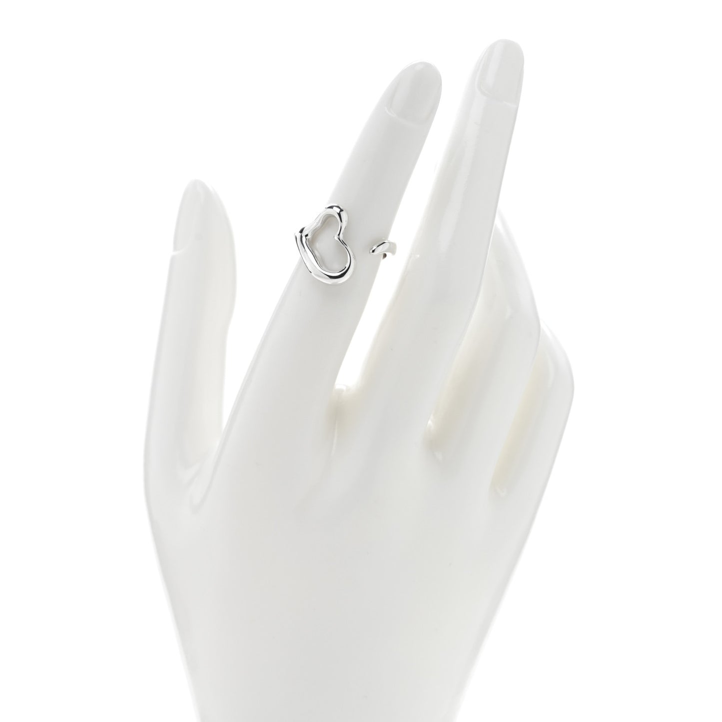 Sterling Silver Elsa Peretti Open Heart Ring 47 4