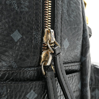 MCM Visetos Studded Medium Stark M Backpack Black 18 of 18