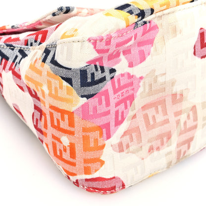 Fendi Zucchino Vitello Floral Mini Forever Mini Mama Baguette Beige Multicolor 9 of 10