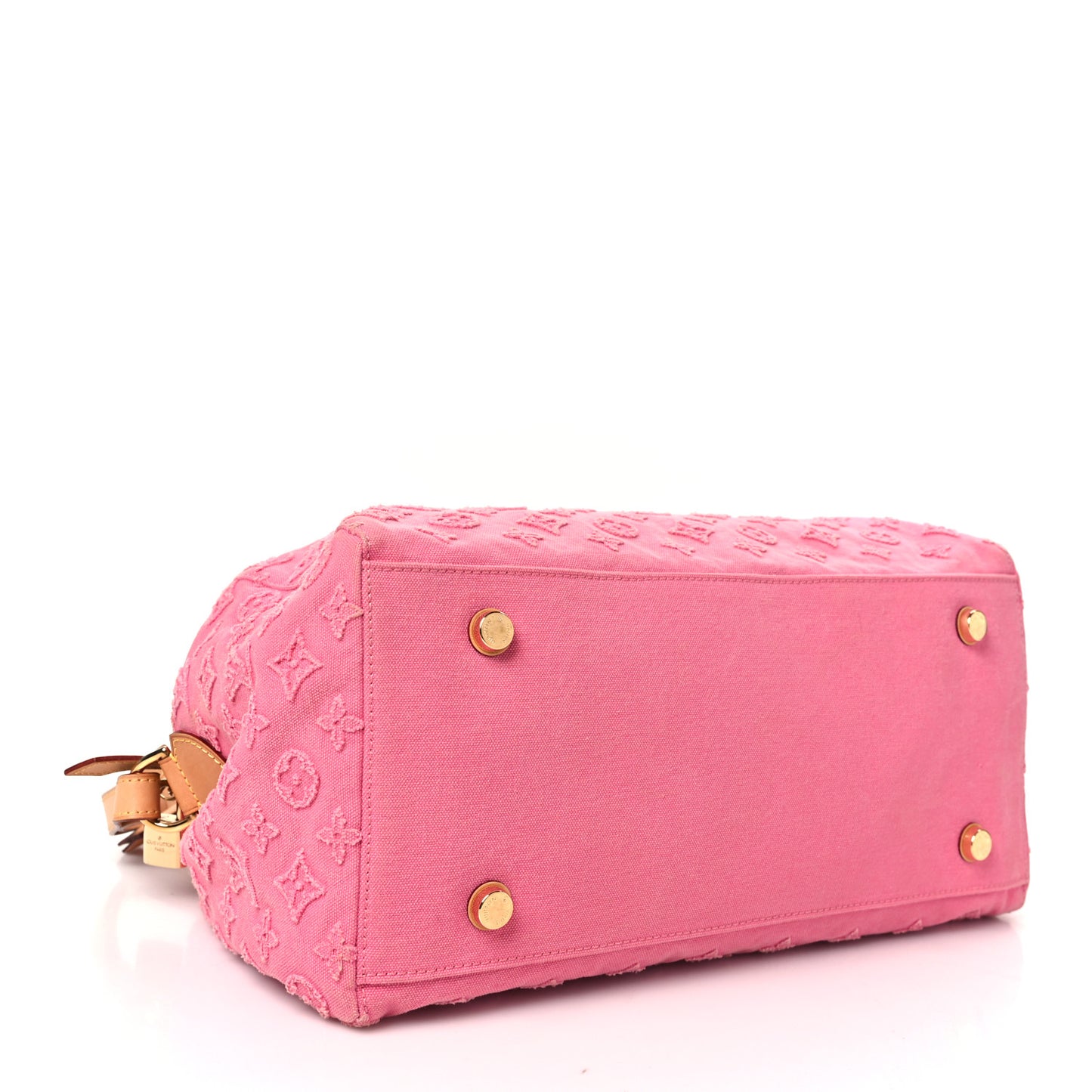 Denim Monogram Stone Speedy Bandouliere 35 Rose