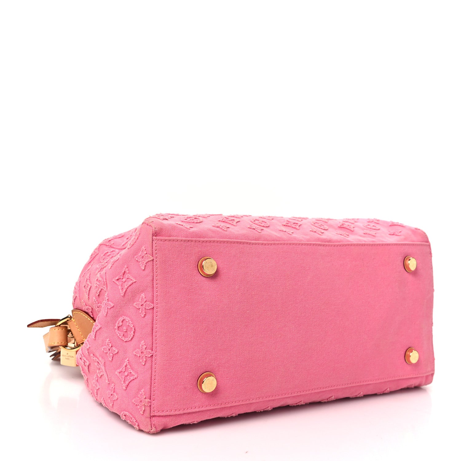 Louis Vuitton Denim Monogram Stone Speedy Bandouliere 35 Rose 4 of 11