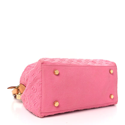 Louis Vuitton Denim Monogram Stone Speedy Bandouliere 35 Rose 4 of 11