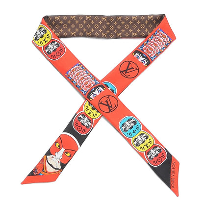 Louis Vuitton Silk Monogram Kabuki Stickers BB Bandeau Black 1 of 6