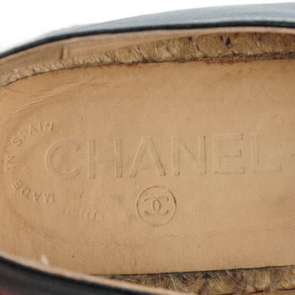 Chanel Lambskin CC Espadrilles 41 Black 10 of 12