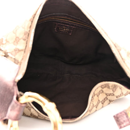 Gucci Monogram Bamboo Ring Hobo Aubergine 5 of 16