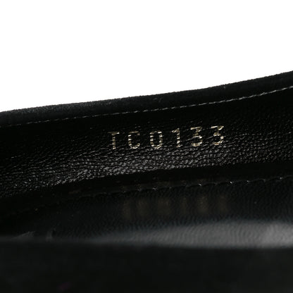 Louis Vuitton Suede Peep Toe Pumps 40 Black 9 of 10