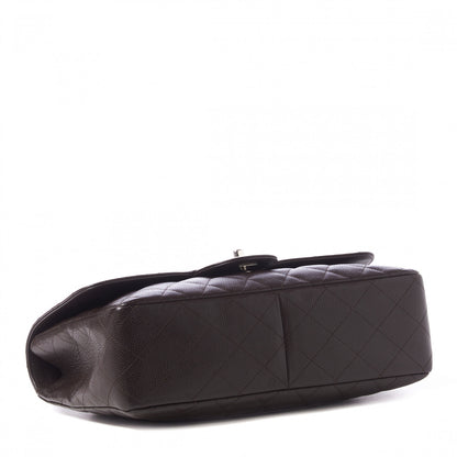 Chanel Caviar Quilted Jumbo Single Flap Brown 4 of 10