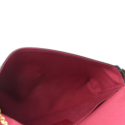 Louis Vuitton Monogram Pochette Felicie Chain Wallet Fuchsia 5 of 10